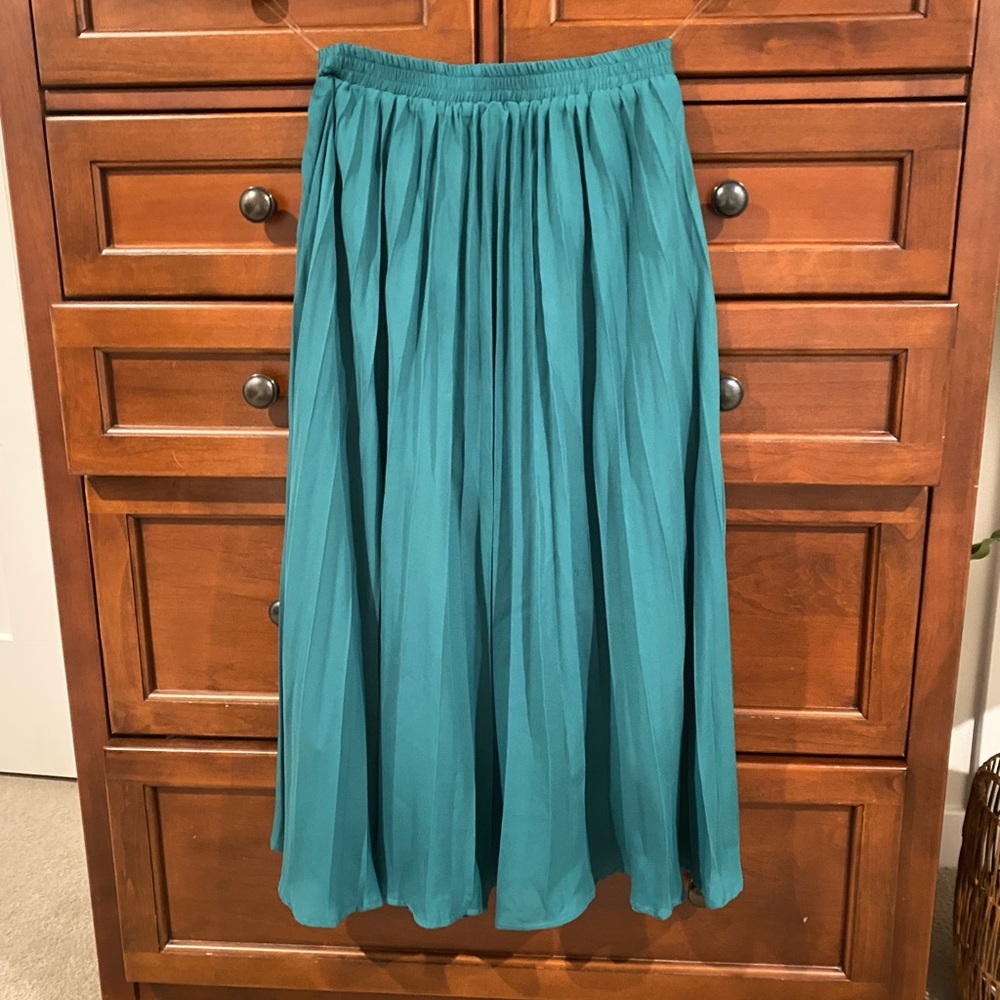 Listicle Teal A-Line Skirt size Small